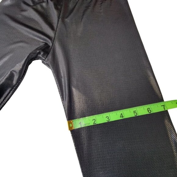 METALLIC Sheen Black Leggings -Size Small or Medium - Picture 6 of 6